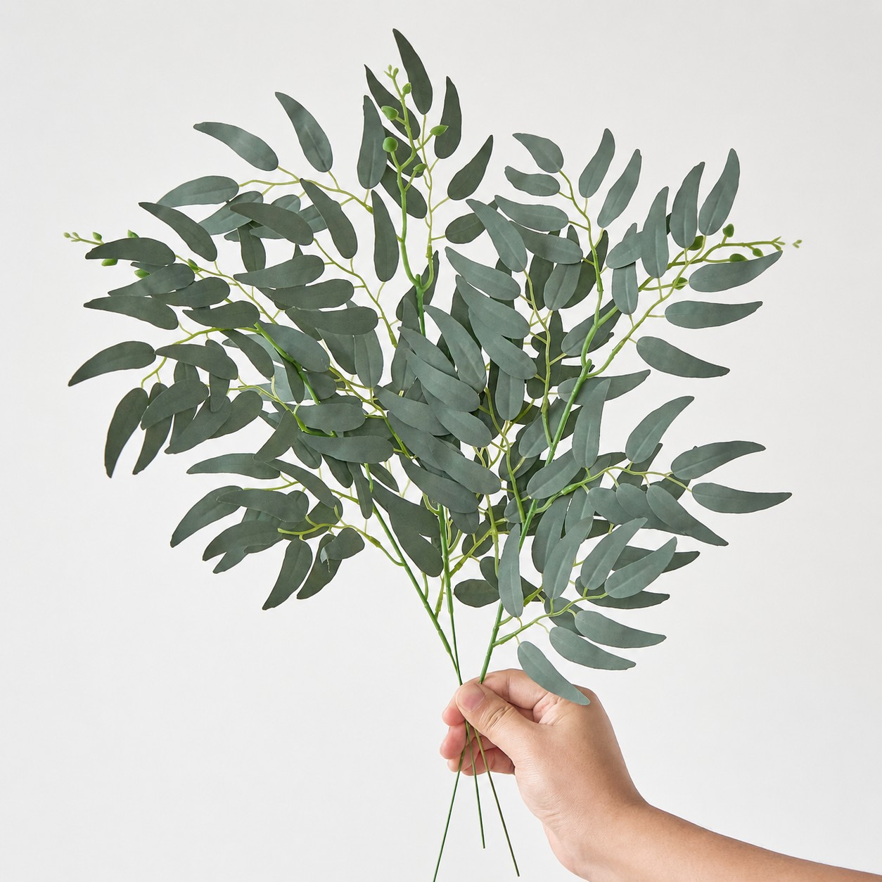 Ruscus Stem Faux - 5/10 adet yapay bitkiler İtalyan Ruscus