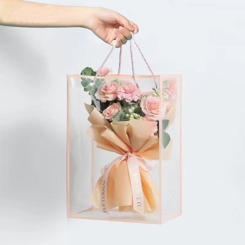 Longs Florist Supply - Şeffaf Tote çanta çiçek buketi ambalaj