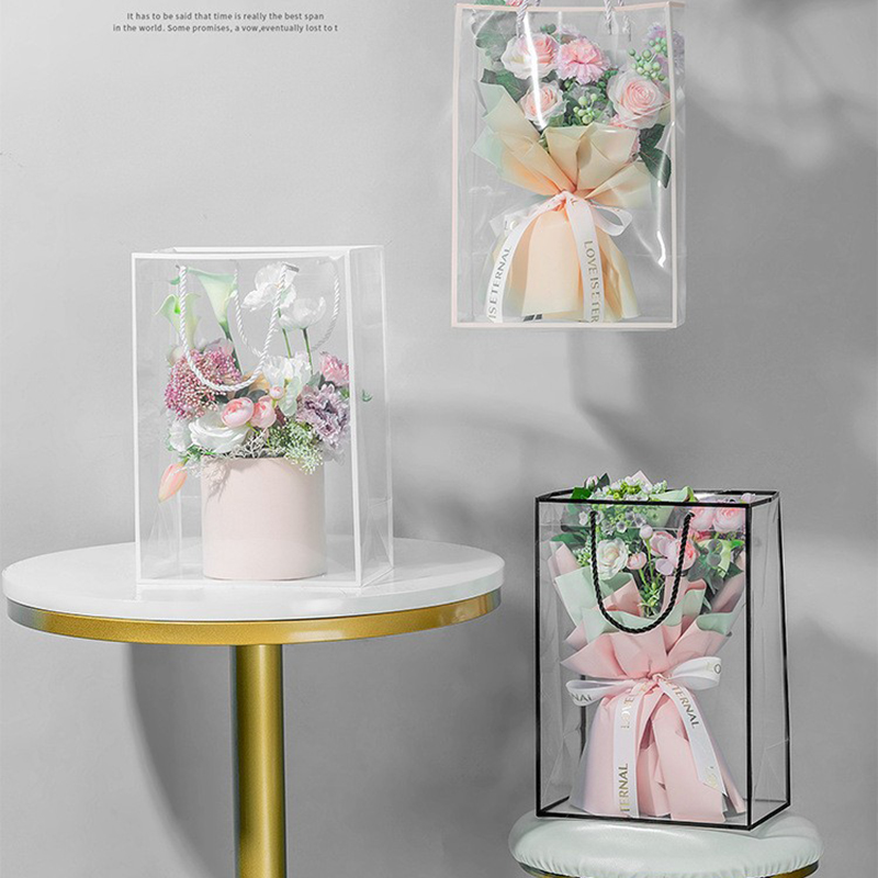 Şeffaf Tote çanta çiçek buketi - Longs Florist Supply incelemesi ve fiyatı