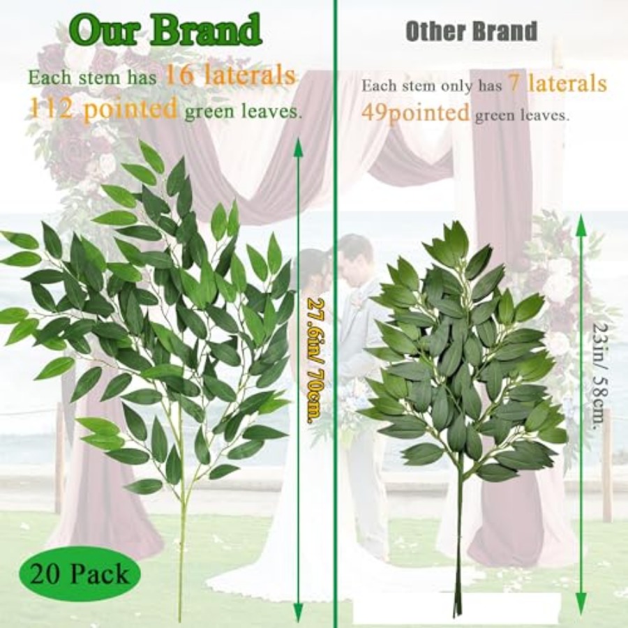 Yapay İtalyan Ruscus Çubukları - Ruscus Stem Faux incelemesi ve fiyatı