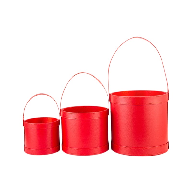 Taşınabilir Deri Yuvarlak Hedi - Florist Supply Buckets incelemesi ve fiyatı