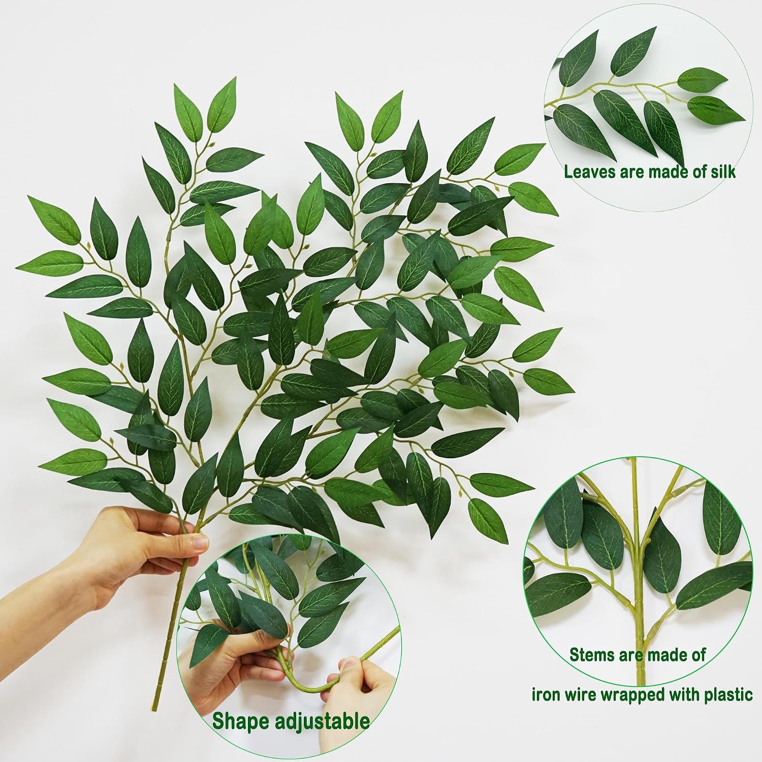 130 Adet 68CM Yapay İtalyan Ru - Ruscus Stem Faux incelemesi ve fiyatı